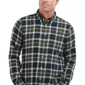 Barbour Rasay Tailored Fit Plaid Flannel Button-Up Shirt